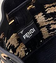 Fendi Mon Tresor Straw Bag in Black 8278 - 2