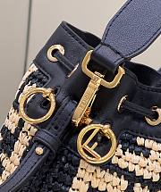 Fendi Mon Tresor Straw Bag in Black 8278 - 6