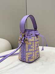 Fendi Mon Tresor Violet Straw Bag in Violet 8278 - 3
