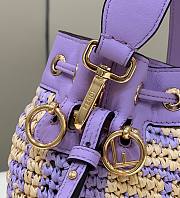 Fendi Mon Tresor Violet Straw Bag in Violet 8278 - 6