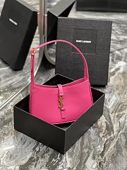 Saint Laurent Le5A7 Hobo Shoulder Bag in Pink  - 1