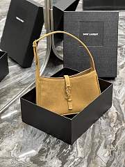Saint Laurent Le5A7 Hobo Shoulder Bag in Brown - 1