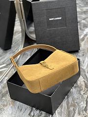 Saint Laurent Le5A7 Hobo Shoulder Bag in Brown - 2