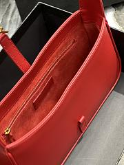 Saint Laurent Le5A7 Hobo Shoulder Bag in Red - 5