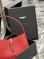 Saint Laurent Le5A7 Hobo Shoulder Bag in Red - 4