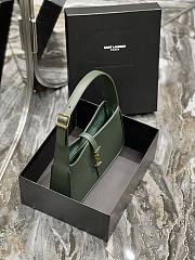 Saint Laurent Le5A7 Hobo Shoulder Bag in Green - 4