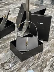 Saint Laurent Le5A7 Hobo Shoulder Bag in Grey - 1
