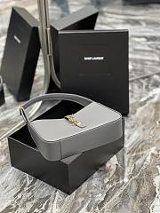 Saint Laurent Le5A7 Hobo Shoulder Bag in Grey - 2