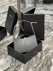 Saint Laurent Le5A7 Hobo Shoulder Bag in Grey - 3