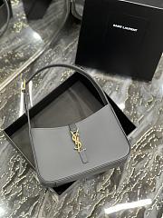 Saint Laurent Le5A7 Hobo Shoulder Bag in Grey - 4