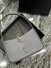 Saint Laurent Le5A7 Hobo Shoulder Bag in Grey - 5