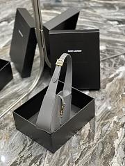 Saint Laurent Le5A7 Hobo Shoulder Bag in Grey - 6