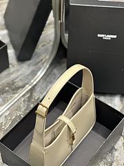 Saint Laurent Le5A7 Hobo Shoulder Bag in Beige - 6