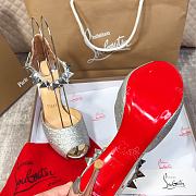Christian Louboutin Glitter Silver High Heels 12cm - 5