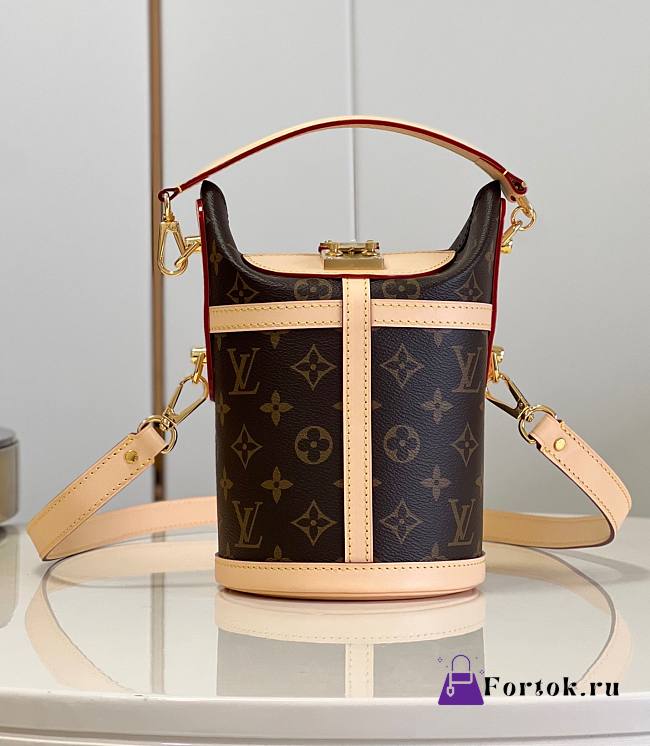 Louis Vuitton Duffle Monogram Leather Bag M43587 22x23x14cm - 1