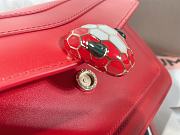 Bvlgari Serpenti Forever Shoulder Bag in Red 22x15x4.5 cm - 5