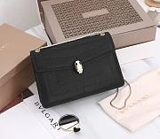 Bvlgari Serpenti Forever Shoulder Bag in Black 22x15x4.5cm - 2