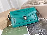 Bvlgari Serpenti Forever Shoulder Bag in Green 22x15x4.5cm - 1