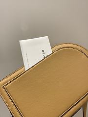 Delvaux Pin Cross Over Zele Calf Shoulder Bag in Tan 23x6x15cm - 6