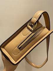 Delvaux Pin Cross Over Zele Calf Shoulder Bag in Tan 23x6x15cm - 4