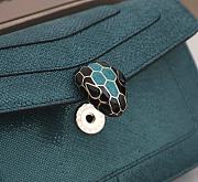 Bvlgari Serpenti Forever Shoulder Bag in Grande Blue 27.5x18x7cm - 4