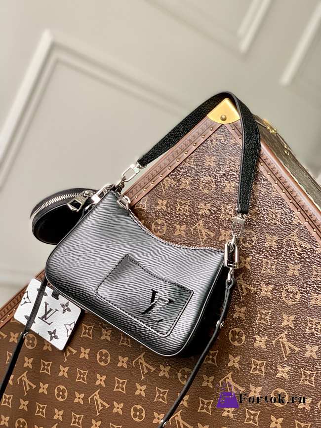 Louis Vuitton Marellini Bag in Black M20998 19.0x13.5x6.5cm - 1