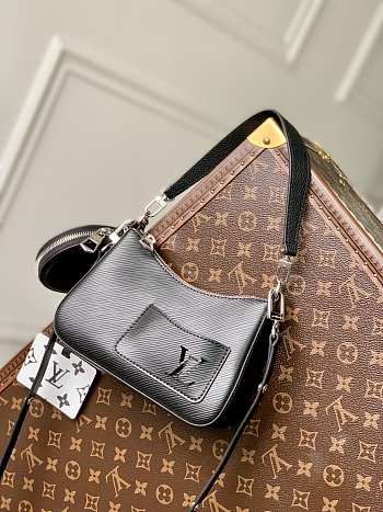 Louis Vuitton Marellini Bag in Black M20998 19.0x13.5x6.5cm