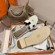 Herme Slippers in White - 4