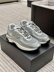 Chanel 2023 Cruise Grey Low Top Sneaker Shoes - 1