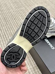 Chanel 2023 Cruise Grey Low Top Sneaker Shoes - 2