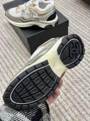 Chanel 2023 Cruise Gold Low Top Sneaker Shoes - 2