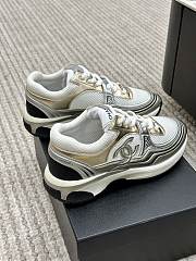 Chanel 2023 Cruise Gold Low Top Sneaker Shoes - 5