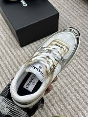 Chanel 2023 Cruise Gold Low Top Sneaker Shoes - 6