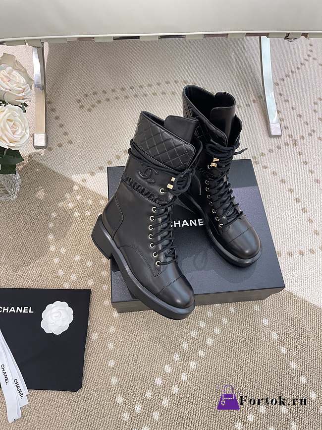 Chanel 22A Black Boots HD00780 - 1