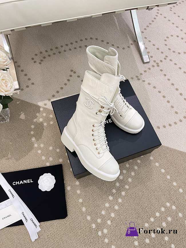 Chanel 22A White Boots HD00780 - 1