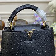 Louis Vuitton Capucines BB Taurillon Leather Bag in Black M93483 27x18x9cm - 3