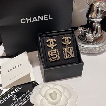 Chanel 5N Logo Earrings