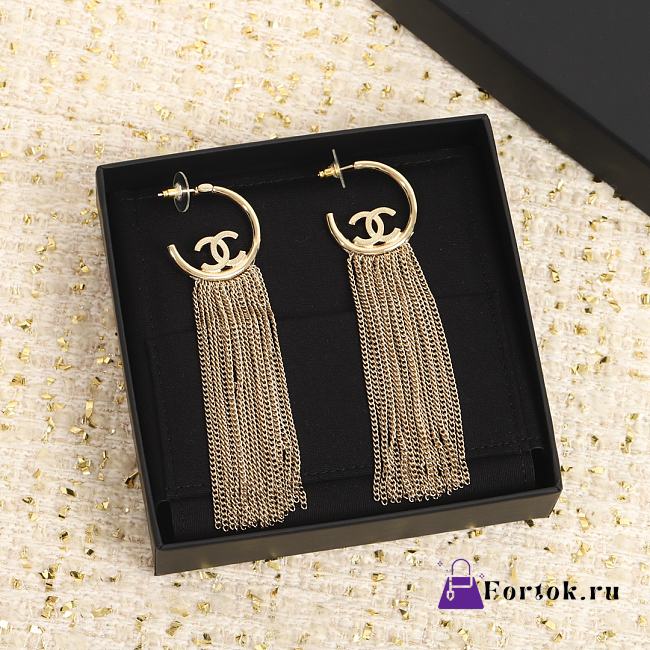 Chanel Tassel Double C Earrings - 1