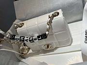 Chanel 23C Mini Shoulder Bag in White 17x14 x7cm - 5