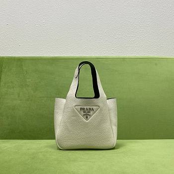 Prada Mini Tote Bag in White 15.5x10x18cm