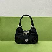 Prada Re-Edition 2002 Moon Bag in Black Re-Nylon 22.5x16x7.5cm - 1