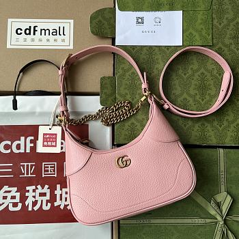 Gucci Aphrodite Small Shoulder Bag in Pink 25x19x7cm