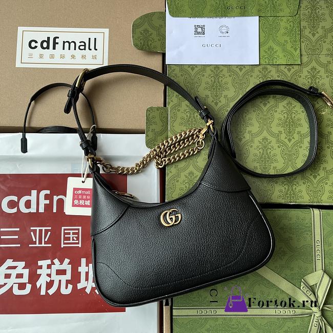 Gucci Aphrodite Small Shoulder Bag in Black 25x19x7cm - 1