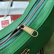 Gucci Aphrodite Small Shoulder Bag in Green 25x19x7cm - 2