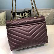 Saint Laurent LouLou Bag in Red 30x22x10cm - 5