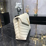 Saint Laurent LouLou Bag in White 30x22x10cm - 6