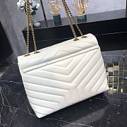 Saint Laurent LouLou Bag in White 30x22x10cm - 3
