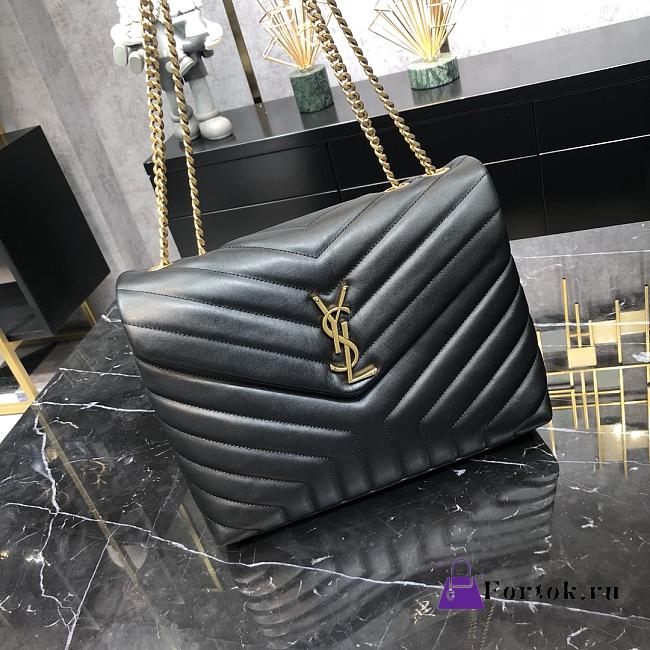Saint Laurent LouLou Bag in Black 30x22x10cm - 1