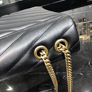 Saint Laurent LouLou Bag in Black 30x22x10cm - 3