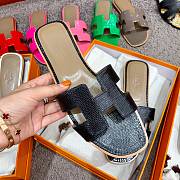 Herme Slippers in Black - 5